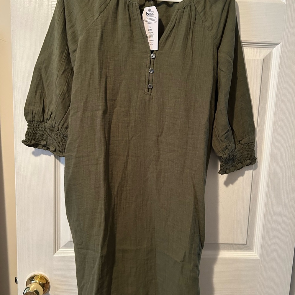 Nwt Time and tru double cotton dress sz small